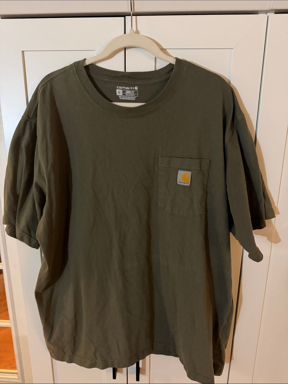 Carhartt Olive Green Short Sleeve Pocket Tee